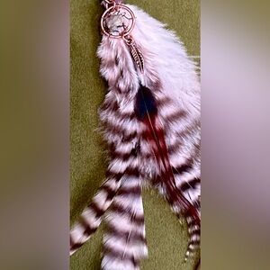 Custom Made Feather Boho Festival Hair Clip